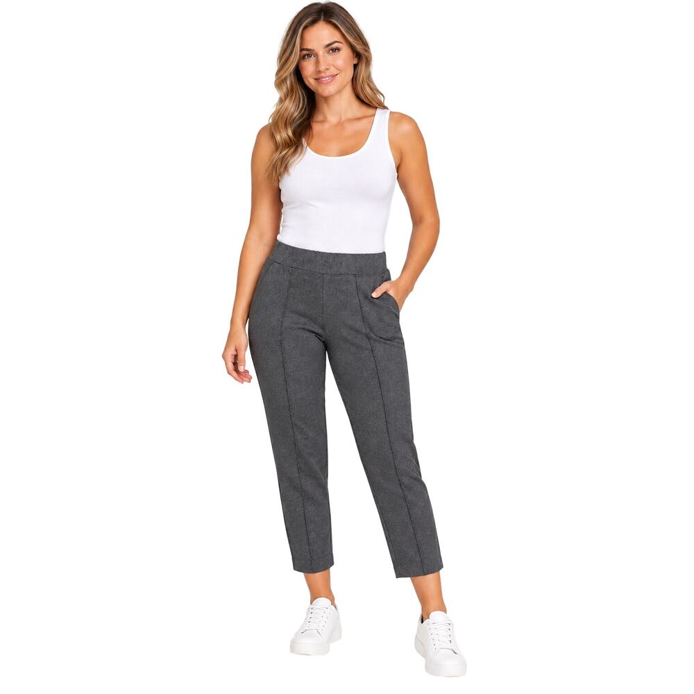 J crew sz M PETITE dark grey lounge joggers cropped casual comfort all seasons